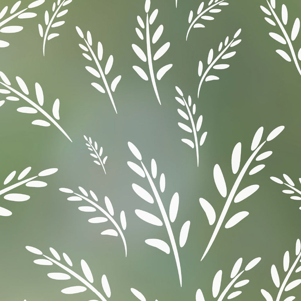 Wild Oats Privacy Window Film, Non-Adhesive, Standard 36"x48"