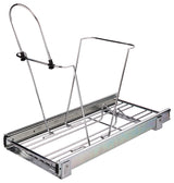 Polished Chrome 35 & 50 Quart Single Pullout Trash Can System