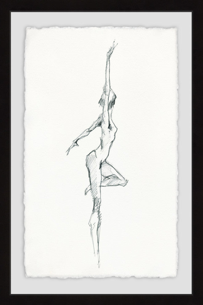 "Free Style II" Framed Painting Print, 16"x24"