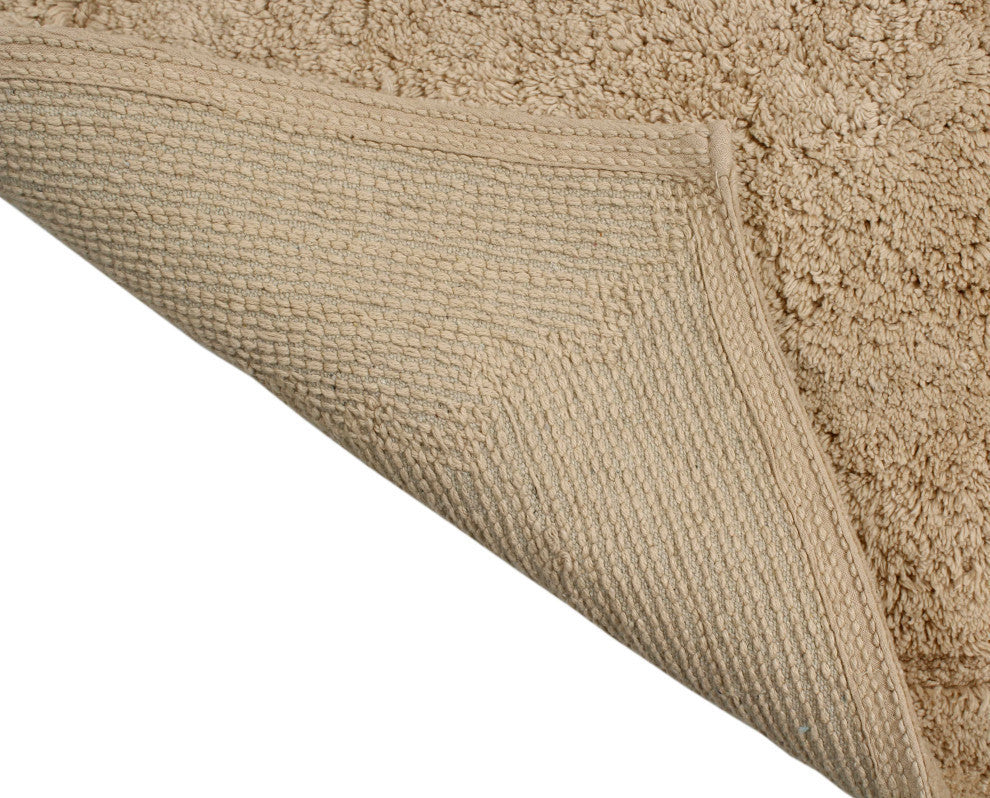 Waterford Collection Tufted Bath Rug, 4-Piece Set With Runner, Linen