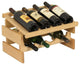 Wooden Mallet Dakota 2 Tier 8 Bottle Display Top Wine Rack in Natural