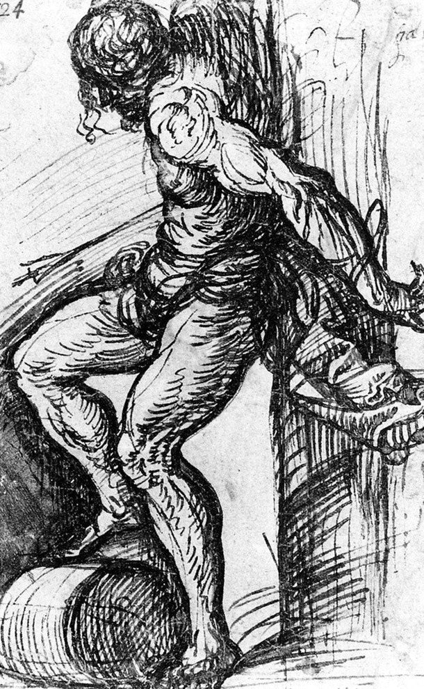 Titian Saint Sebastian at the Resurrection-Altar in Brescia Wall Decal