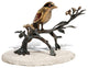 Brass Magpie Sculpture