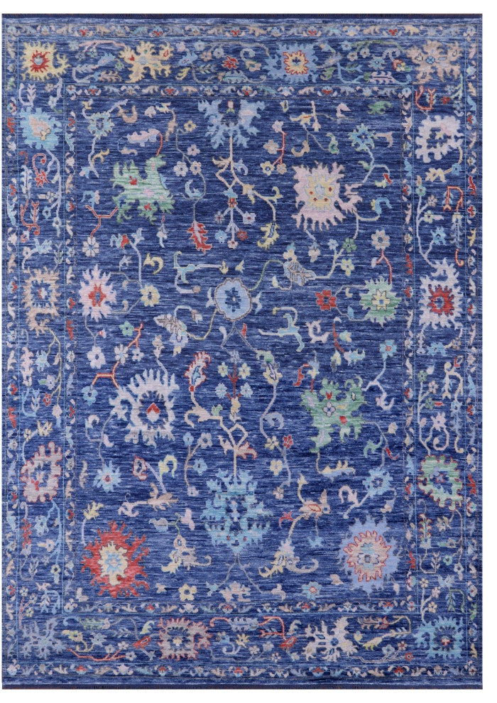 Turkish Oushak Handmade Wool Rug 8' 11" X 12' 3" - Q15717