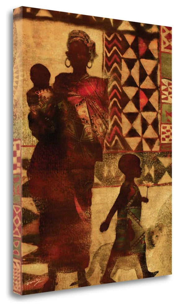 "Mother And Children" By Eric Yang, Giclee Print on Gallery Wrap Canvas