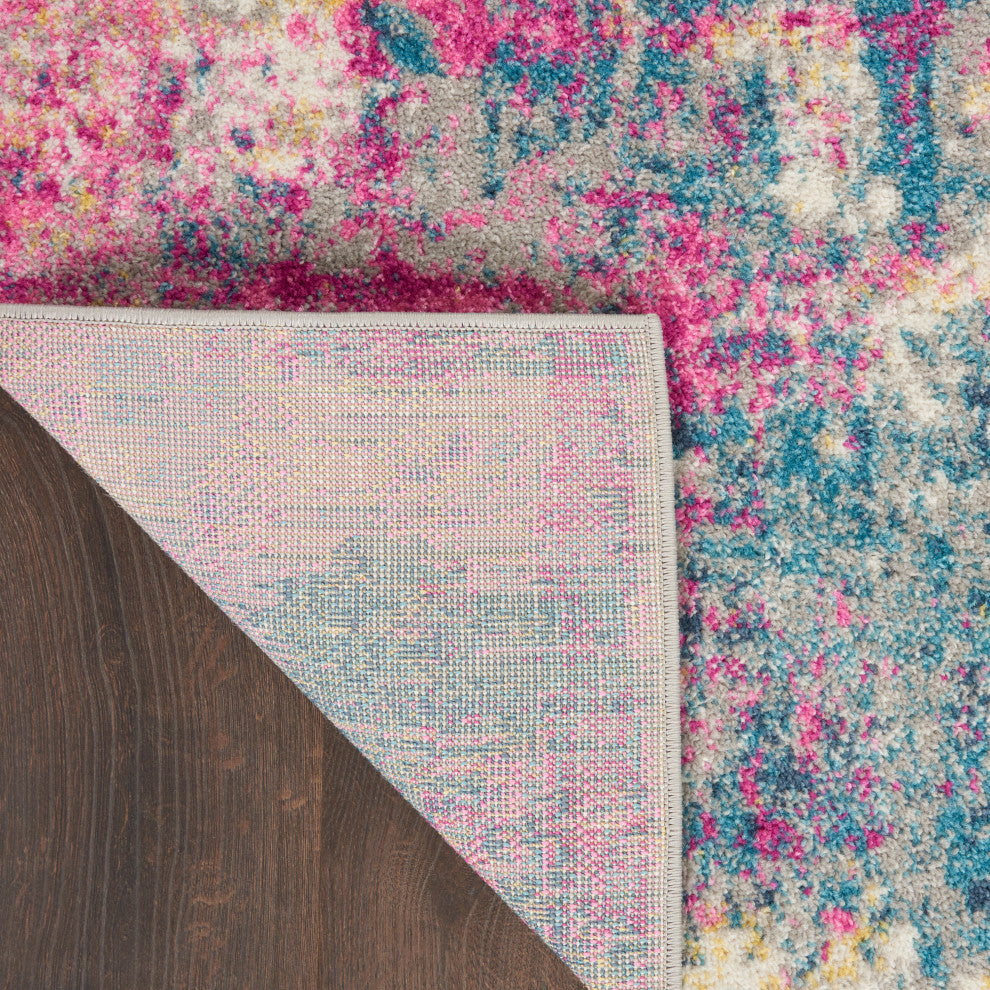 Nourison Passion 9' x 12' Ivory Multicolor Modern Indoor Area Rug