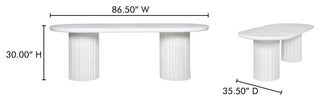 Eris Outdoor Dining Table White