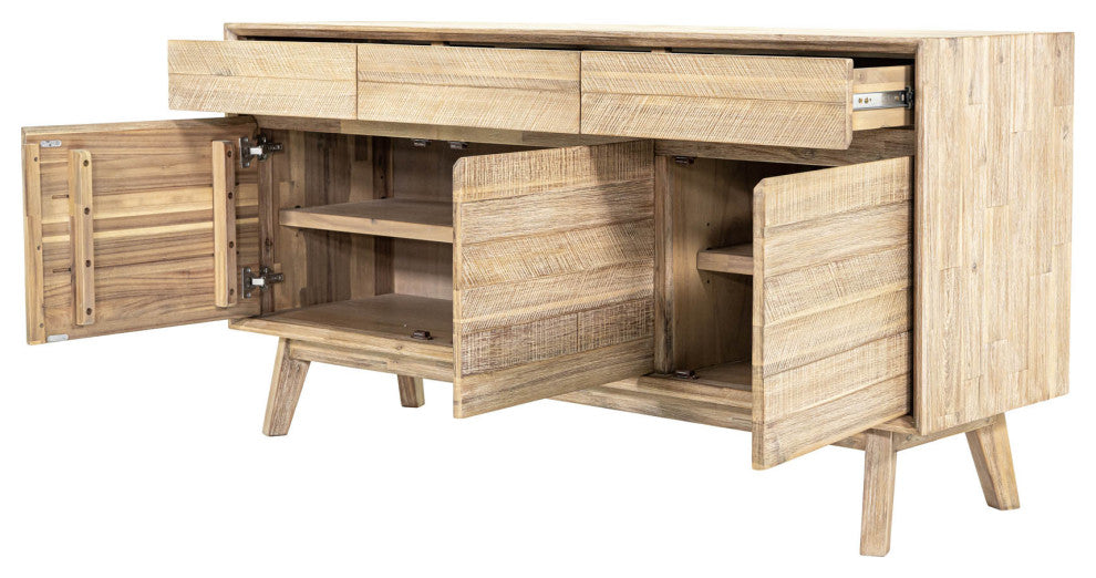 Gia 63" Wide 3-Drawer Sideboard