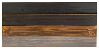 Rustic Floating Mountable Wood Shelf 3" Thick x 7" Deep, Pine, Mocha, 24"