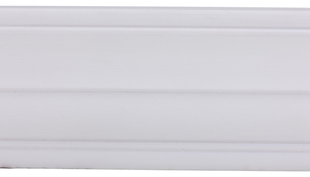 Dogberry Collections Shaker Wood Mantel, White, 60"
