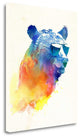 "Sunny Bear" By Robert Farkas,Ready to Hang Giclee Print on Gallery Wrap Canvas