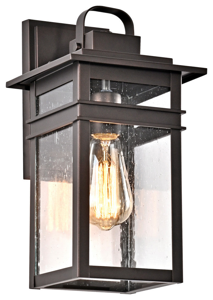 CHLOE Lighting Brian Transitional 1-Light Rubbed Bronze Outdoor Wall Sconce