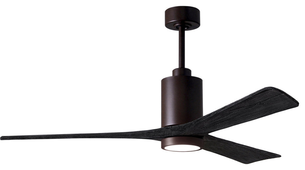 Matthews Fan, Patricia-3 Ceiling Fan, Textured Bronze, 60", Matte Black