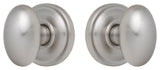Rockwell Premium Solid Brass Helmsley Knob Passage Set, Brushed Nickel