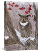 "Great Horned Owl In Winter, Howell Nature Center, Michigan" Artwork, 16" x 24"