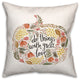 Floral Harvest Pumpkin 2 18x18 Spun Poly Pillow