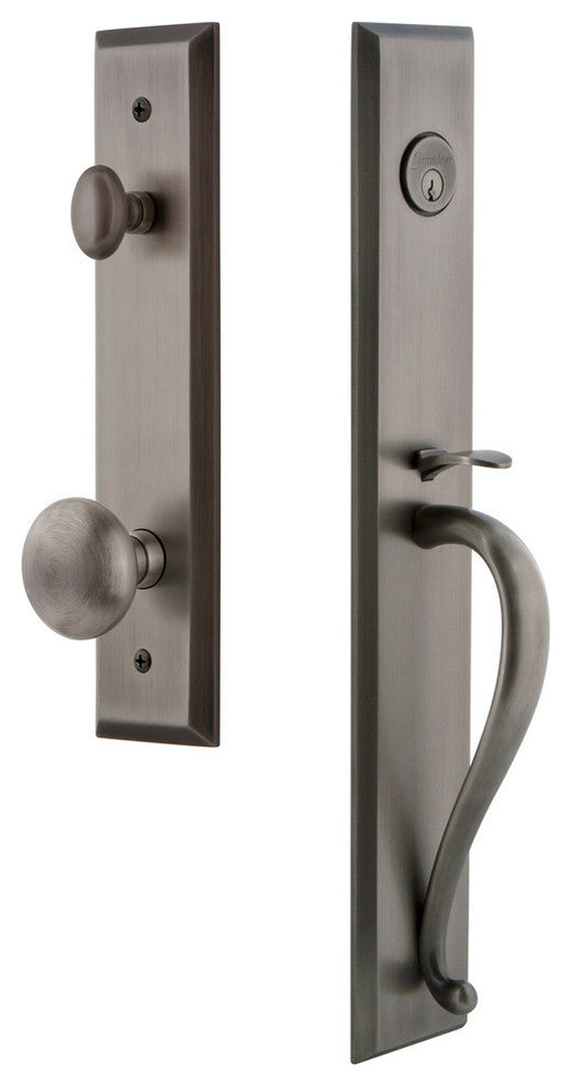 Fifth Avenue 1-Piece Dummy Handleset, S Grip and Fifth Avenue Knob, 849463