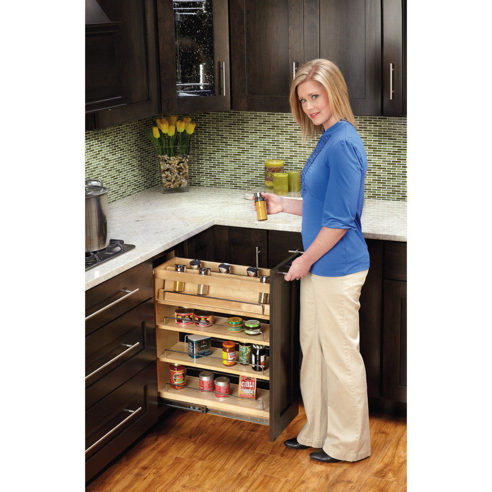 Wood Spice Insert Accessory for 448 Series Soft Close Organizer, 10"
