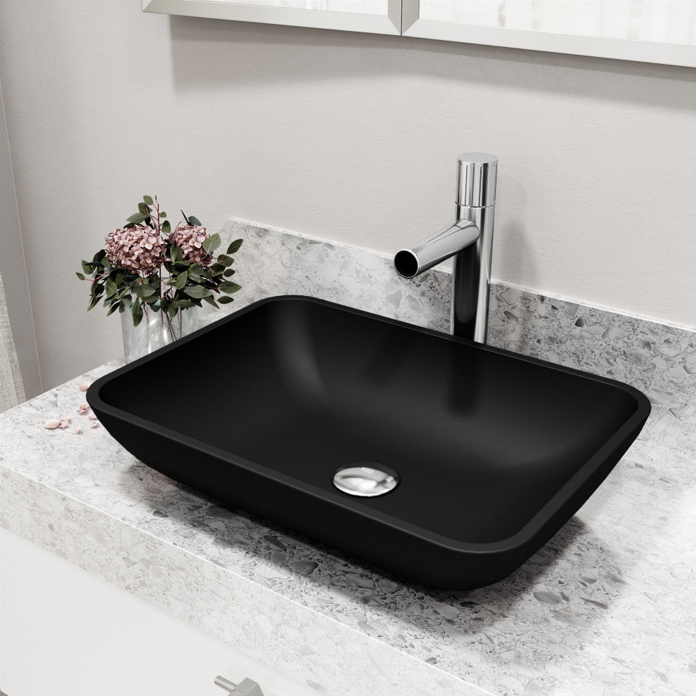 VIGO Ashford 11" H Single Handle Single Hole Bathroom Vessel Faucet, Chrome