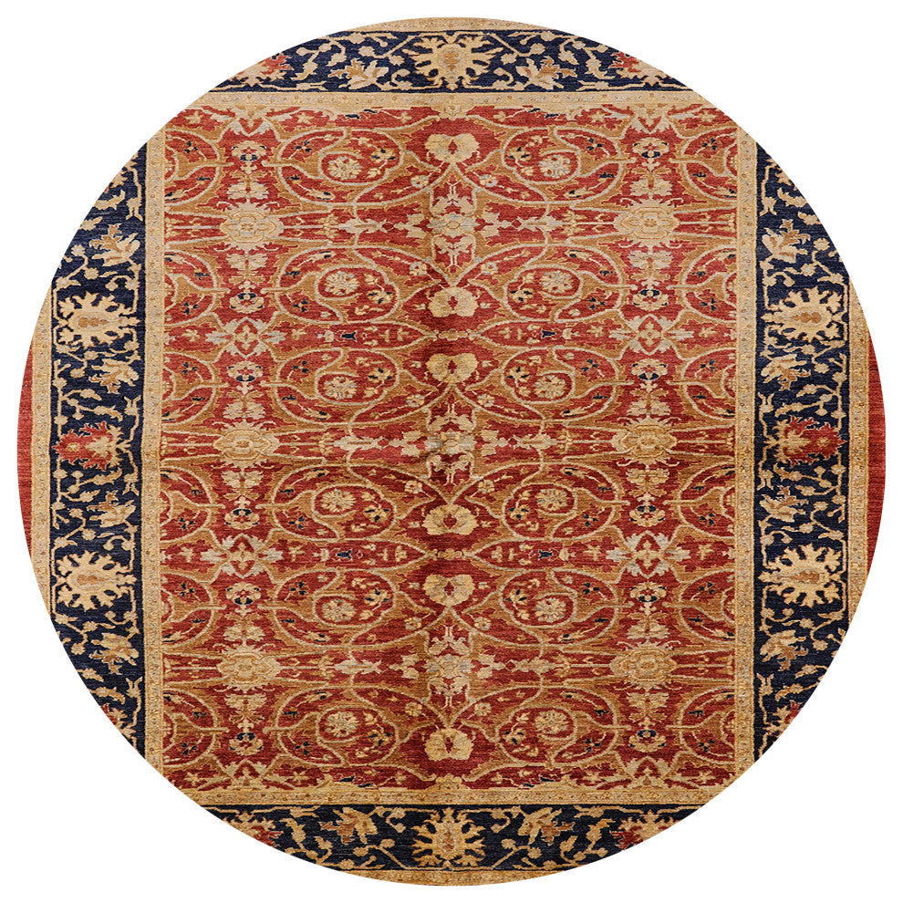 Ahgly Company Indoor Round Mid-Century Modern Area Rugs, 5' Round