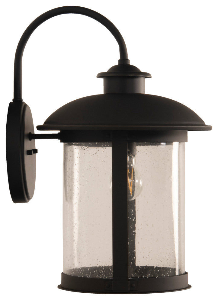 O'Fallon Large 1 Light Outdoor Lantern, Dark Bronze Gilded