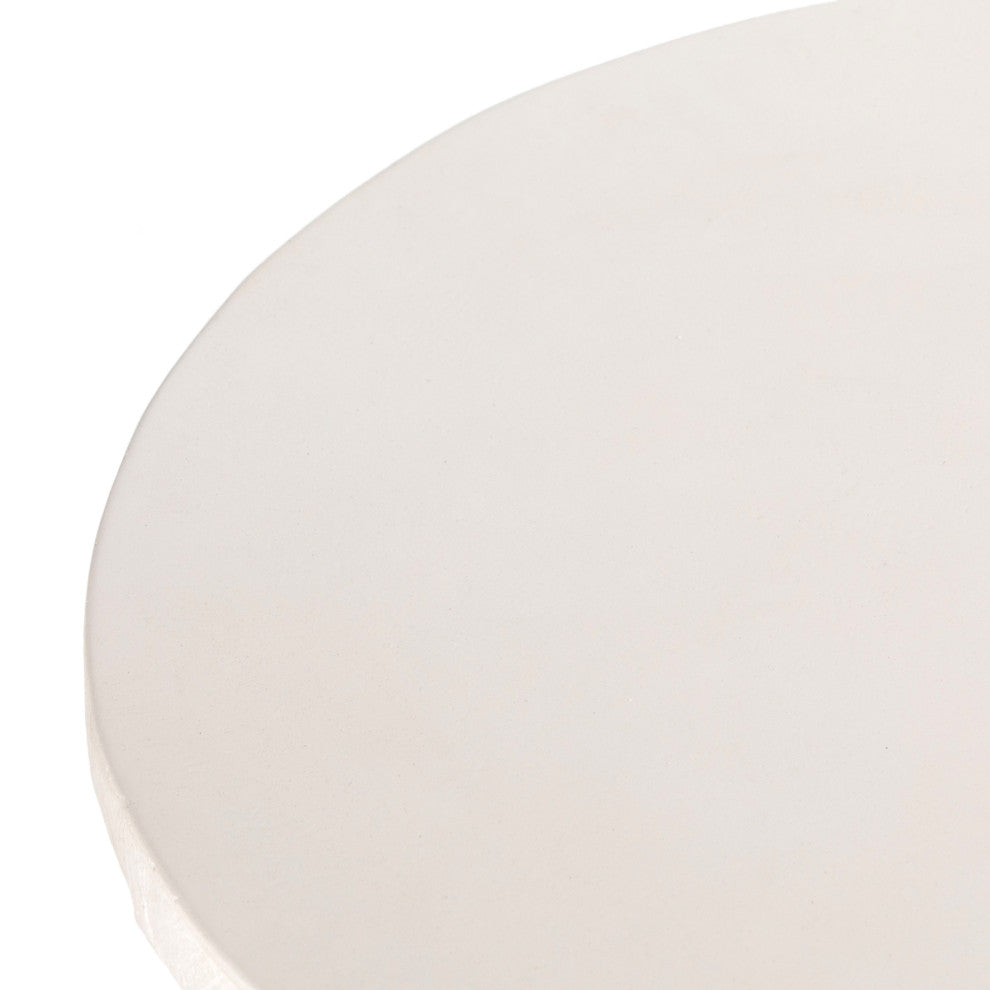 Parra Low End Table-Plaster Molded Conc