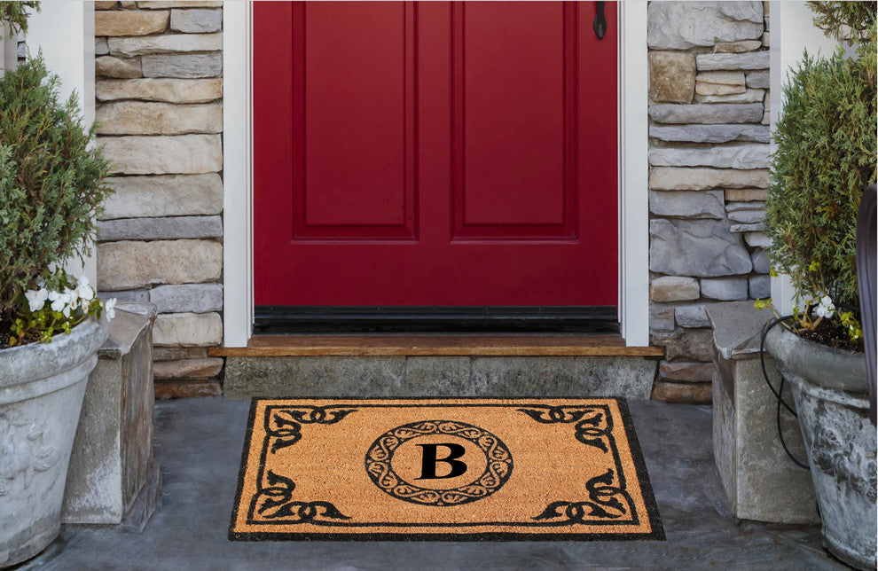 A1HC First Impression Geneva Monogrammed Entry Doormat 24"x39", B