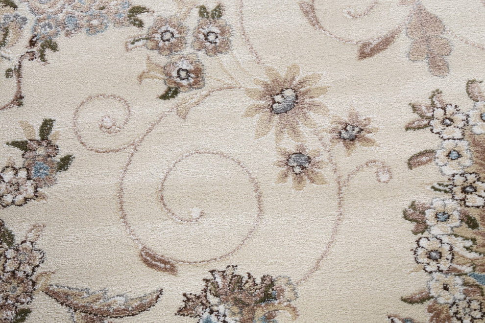 Floral Medallion Turkish Transitional Oriental Rug Traditional Carpet 10x10