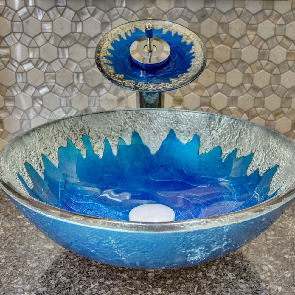 Diaccio Glass Vessel Sink