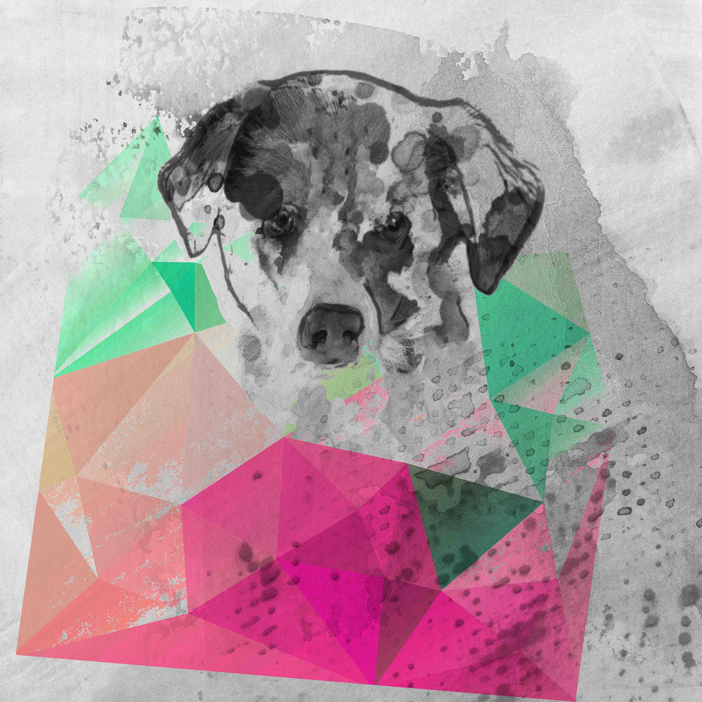 "Cute Dog 1" Painting Print on Canvas by Irena Orlov