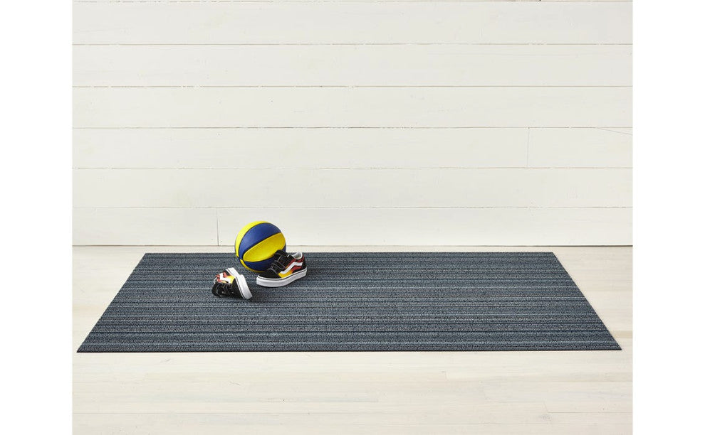 Skinny Stripe Shag, Blue, 24"x36"