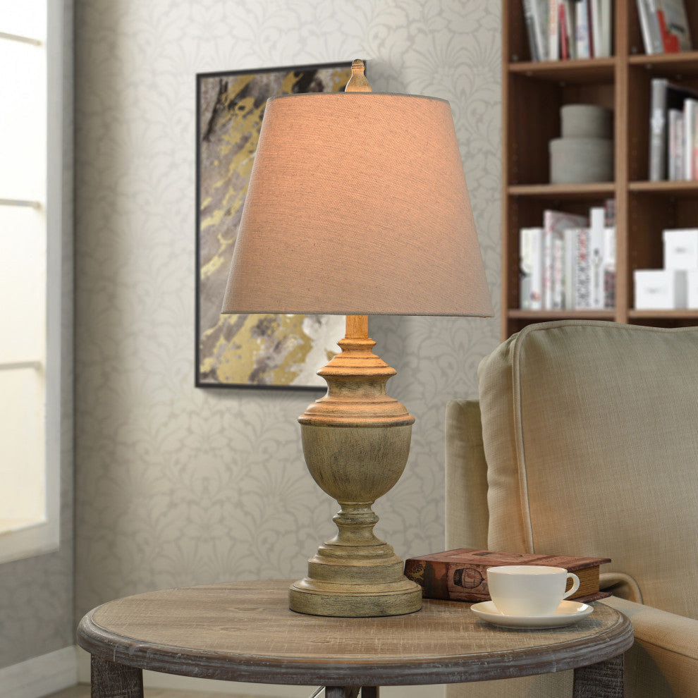 Mario Table Lamp, Weathered Grey