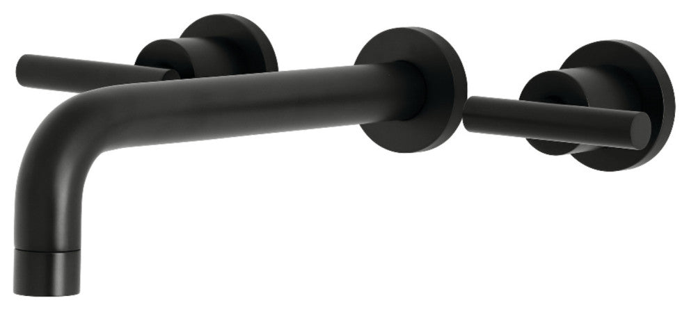 KS8020CML Two-Handle Wall Mount Tub Faucet, Matte Black
