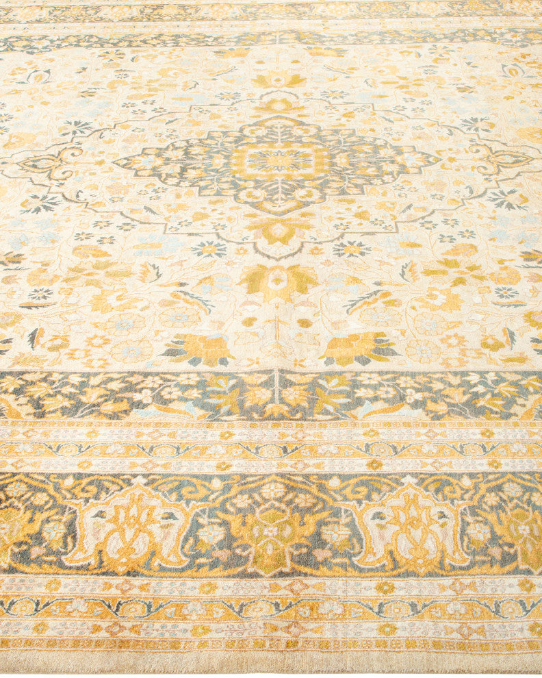 Mogul, One-of-a-Kind Hand-Knotted Area Rug Ivory, 9' 3" x 11' 10"