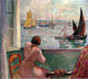 Henri Lebasque A Young Girl at the Window, 20"x25" Wall Decal