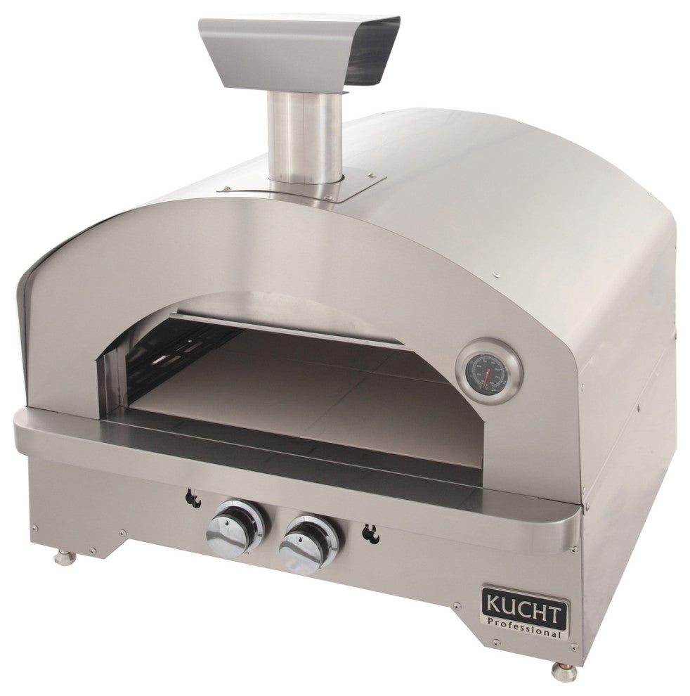Outdoor Portable Propane Gas Pizza Oven, Silver