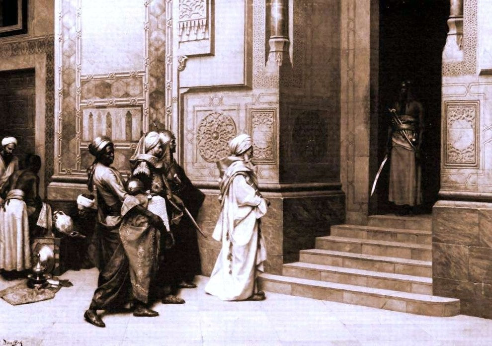 Ludwig Deutsch Outside the Palace, 18"x27" Wall Decal