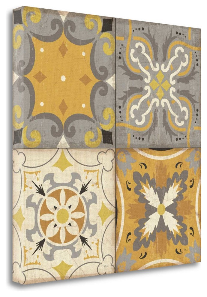 "Gray Glow Square 4 Up" By Pela Studio, Giclee Print on Gallery Wrap Canvas