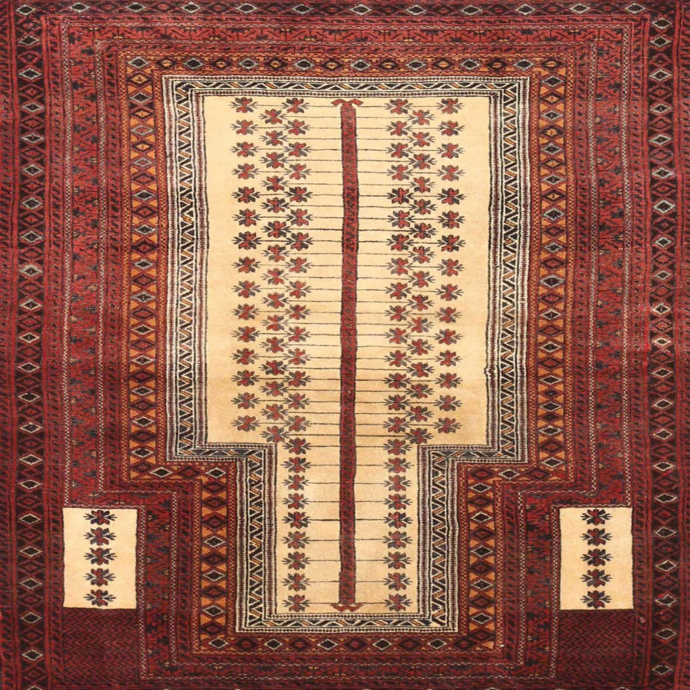 Ahgly Company Indoor Square Traditional Area Rugs, 4' Square