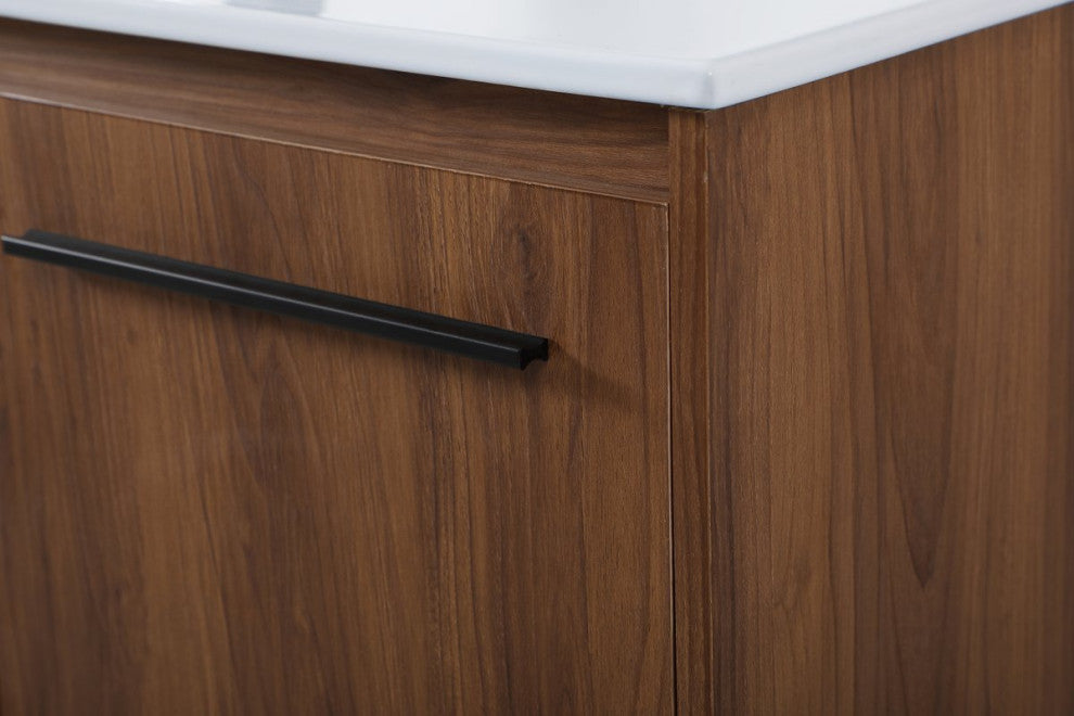 48" Single Bathroom Vanity, Walnut Brown