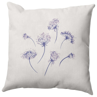 Just Dandy Outdoor Pillow, Purple, 16"x16"