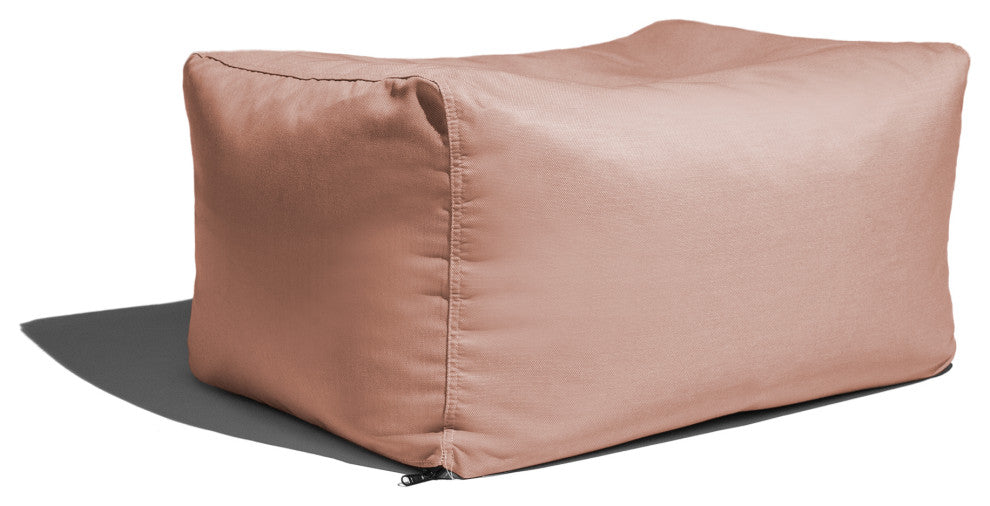 Sunbrella Patio Bean Bag Ottoman, Petal