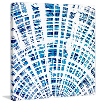 "Blue Outstretching" Painting Print on Wrapped Canvas