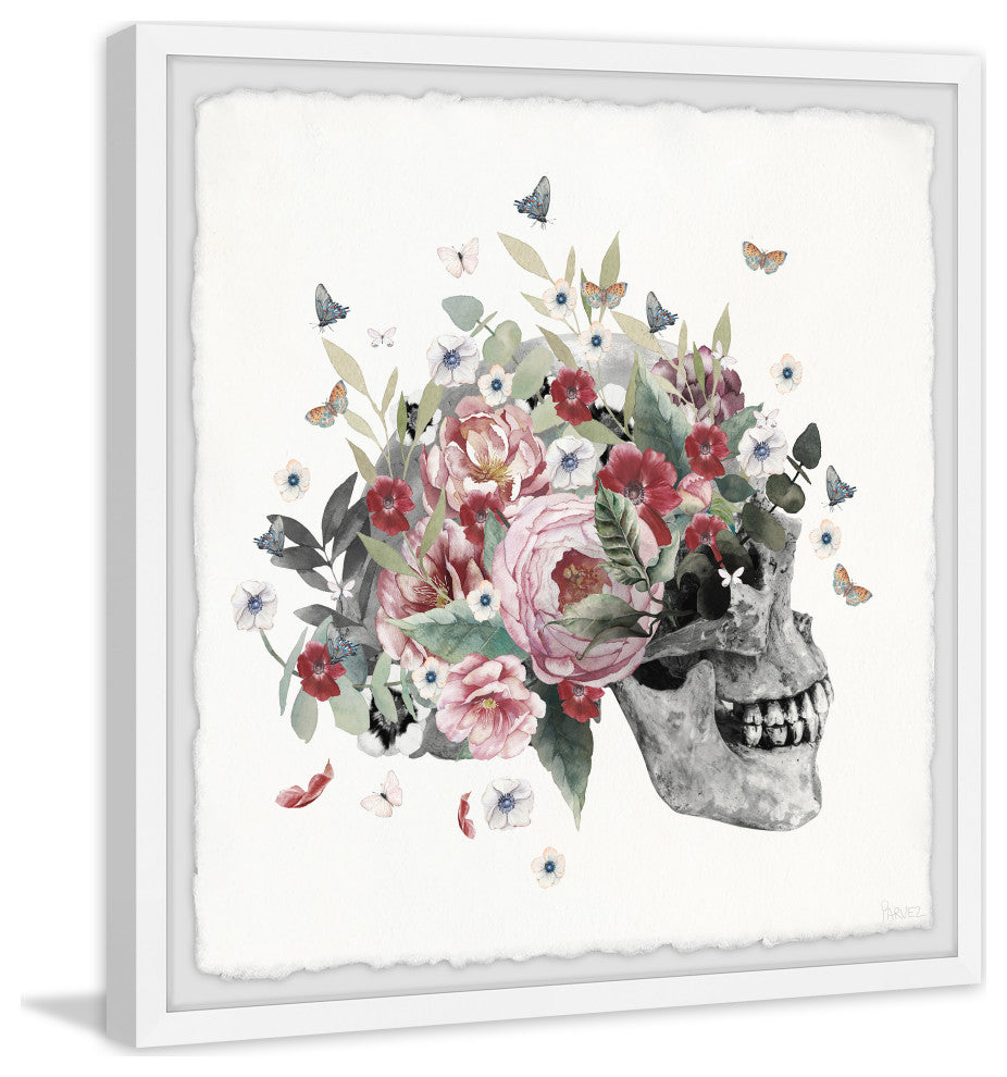 "Mystery Skull" Framed Painting Print