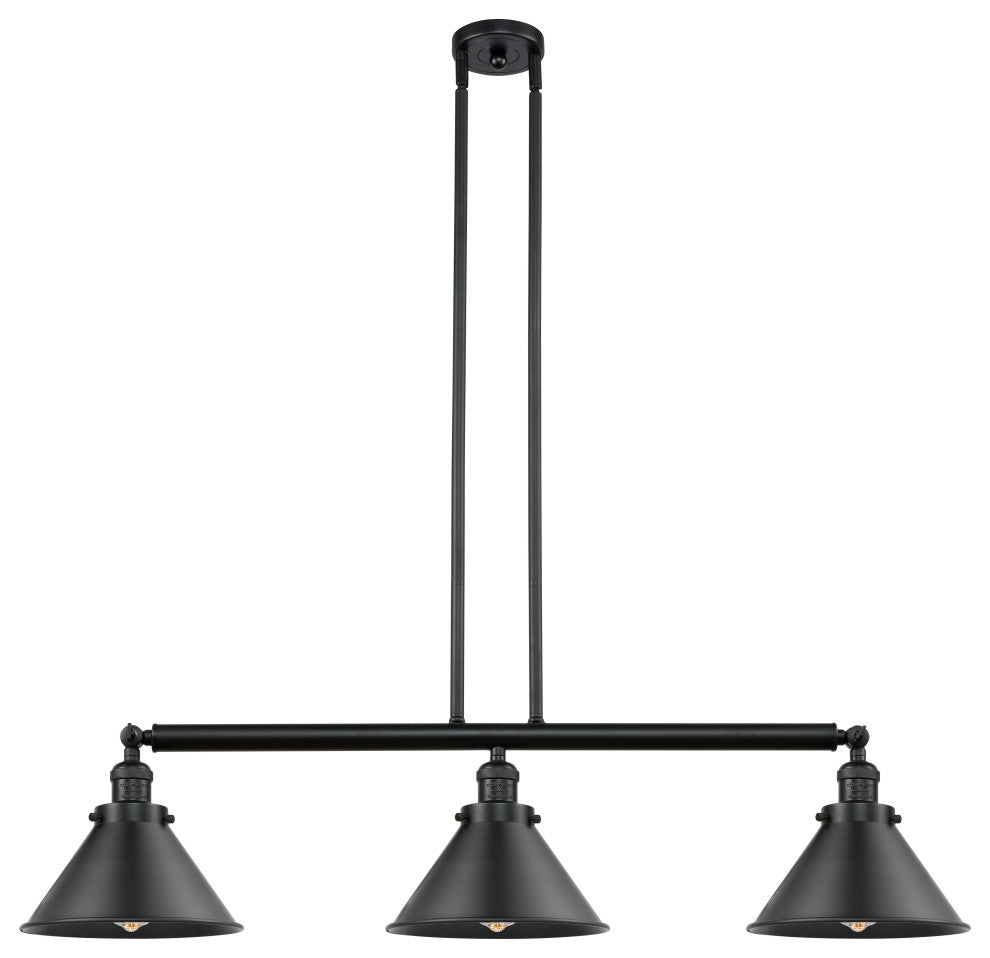 INNOVATIONS LIGHTING 213-BK-S-M10-BK-LED 3 Light Dimmable LED Island Light