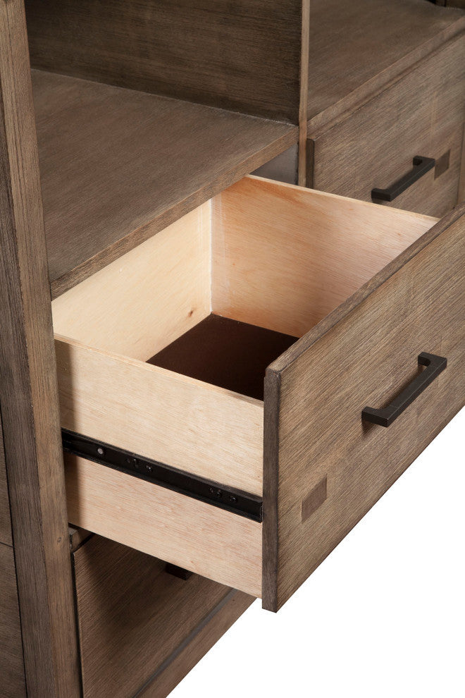 Sydney 4 Drawer TV Media Chest, Weathered Grey