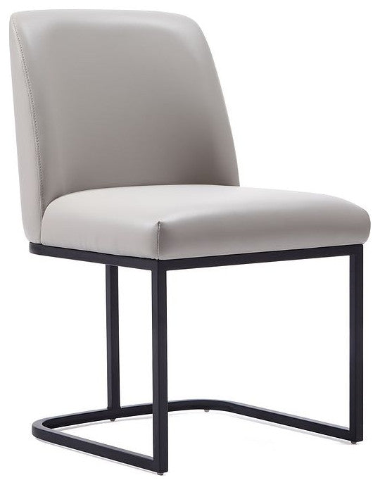 Manhattan Comfort Serena Dining Chair, Set of 8, Light Gray