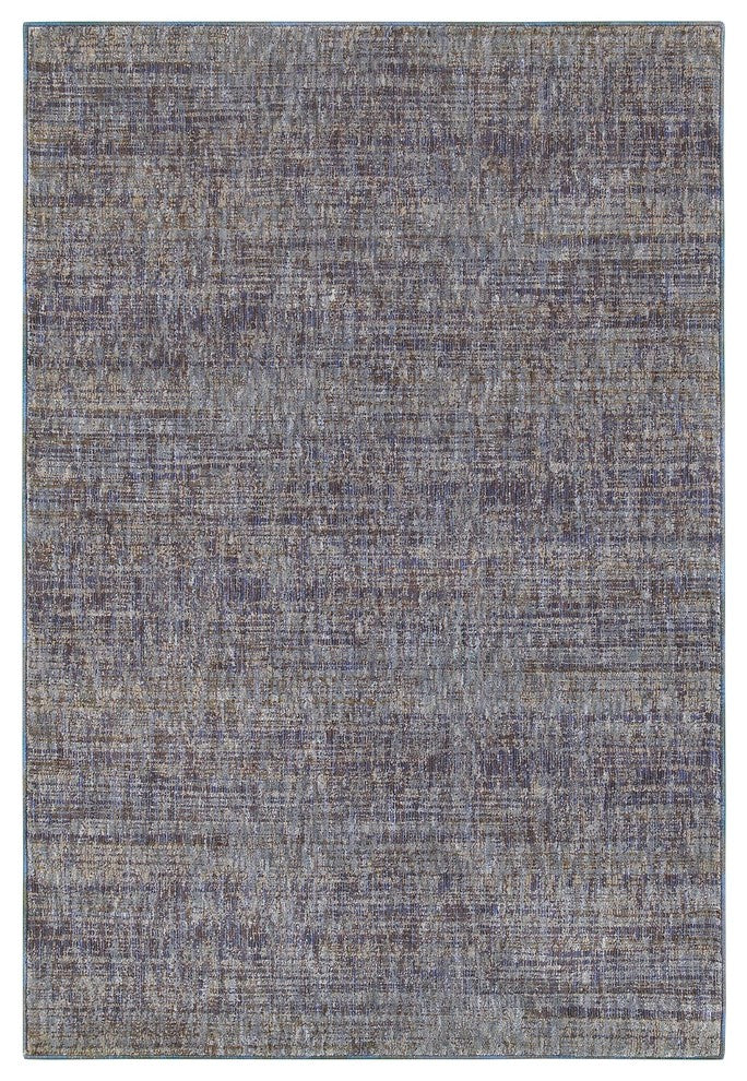 Oriental Weavers Atlas Collection Purple/ Grey Solid Indoor Area Rug 6'7"X9'6"
