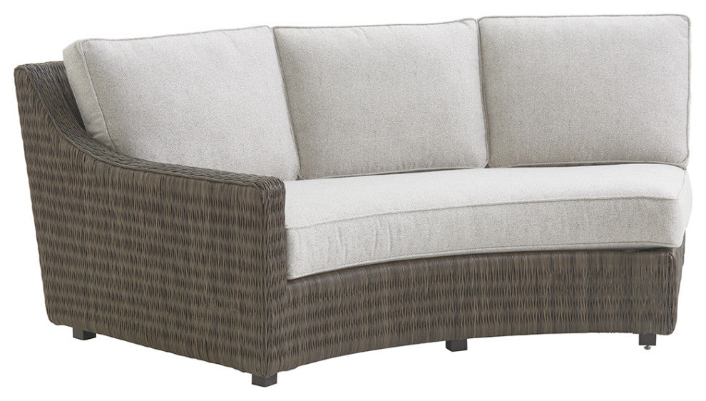 Curved Sectional Armless Sofa