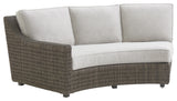 Curved Sectional Armless Sofa